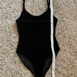 Black Velvet Sleeveless Bodysuit